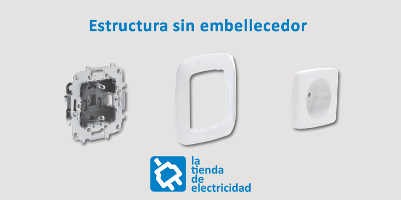 Estructura mecanismos Niessen Arco sin embellecedor