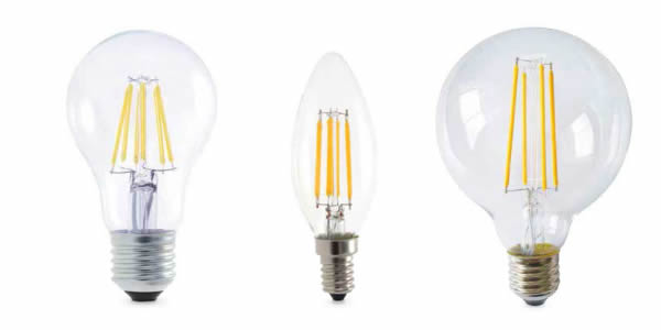 Bombillas LED serie oro con filamente