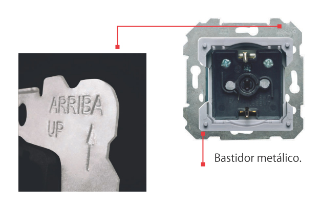 Base de enchufe y bastidor