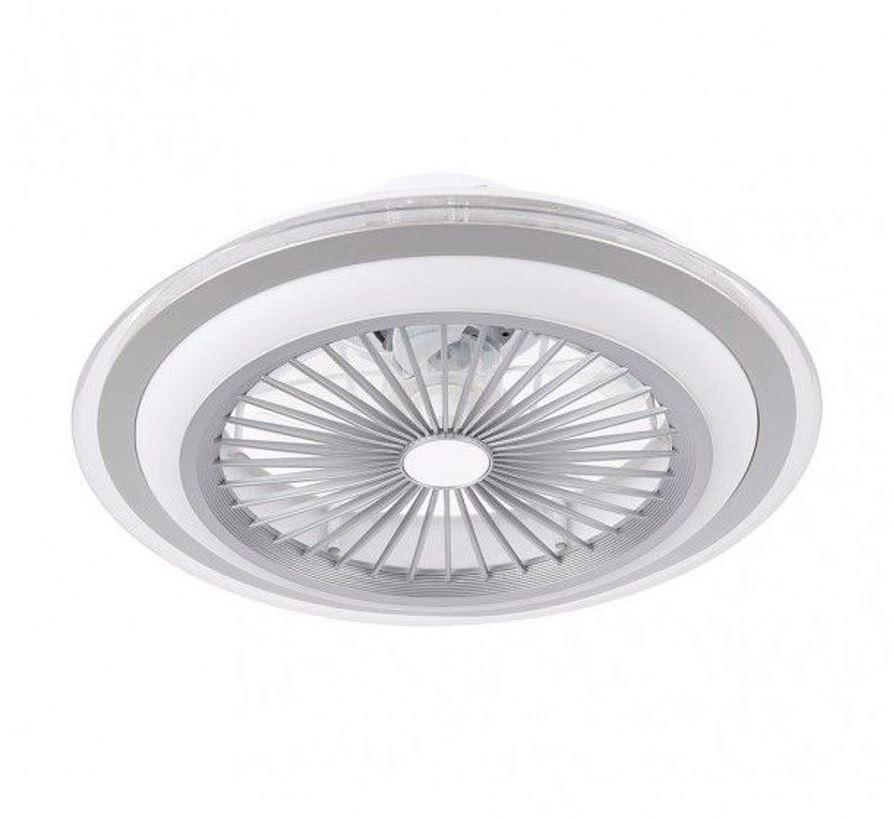 ventilador de techo con luz santa ana plata