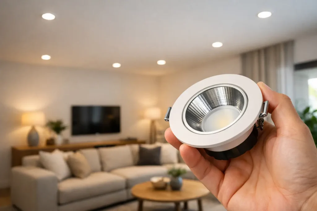 Cómo elegir downlights para salón sin fallar
