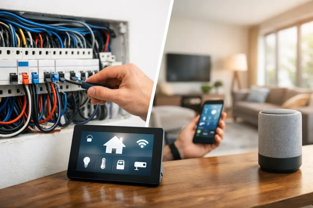 Domótica cableada o inalámbrica: qué conviene