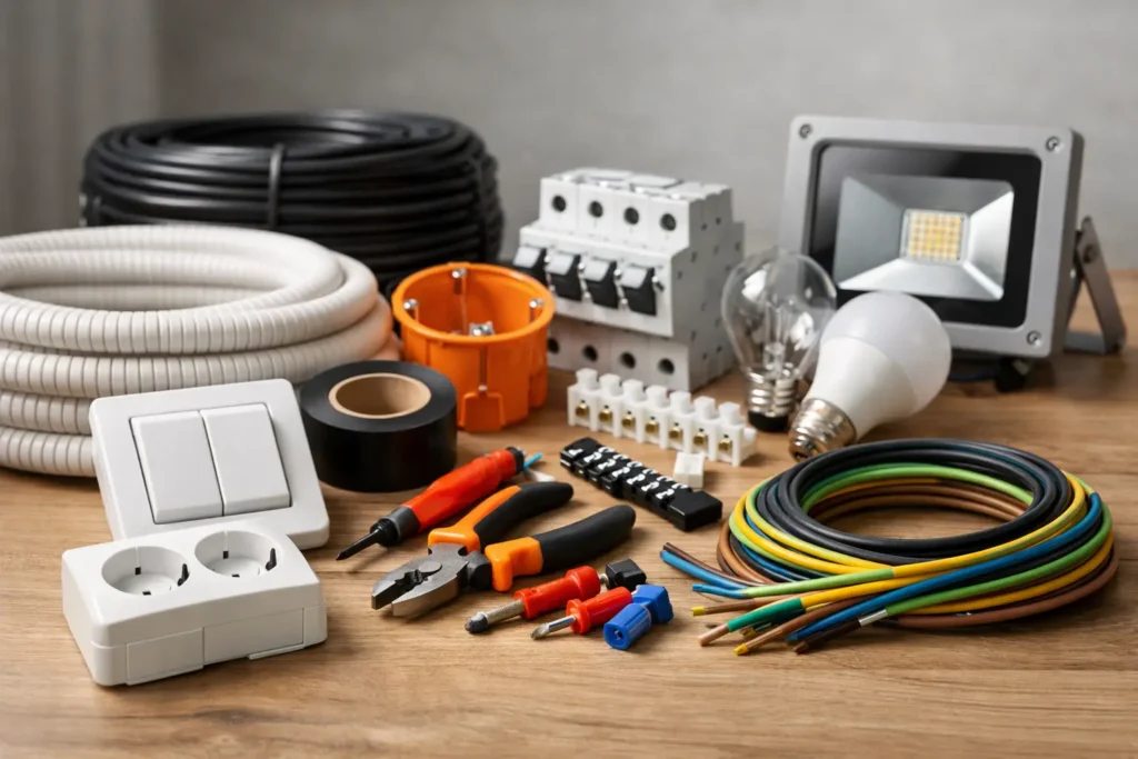 Materiales eléctricos para cada instalación