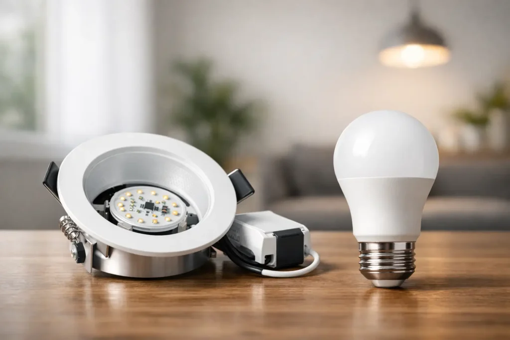 LED integrado o bombilla: cuál conviene elegir