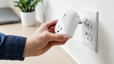 Análisis de protector de sobretensiones enchufable